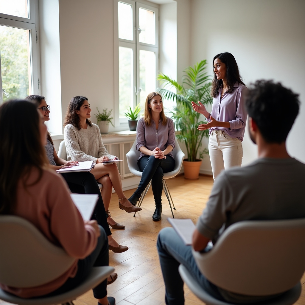 Participantes en taller de autoconocimiento emocional